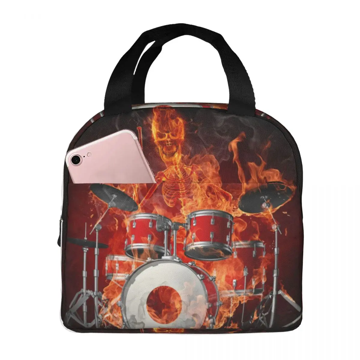 Skull Drum Portable Insulated Oxford Lunch Bag Reusable Lunch Box Lunch Organizer Thermal Cooler Tote Bag
Skull Drum Portable Insulated Oxford Lunch Bag Reusable Lunch Box Lunch Organizer Thermal Cooler Tote Bag