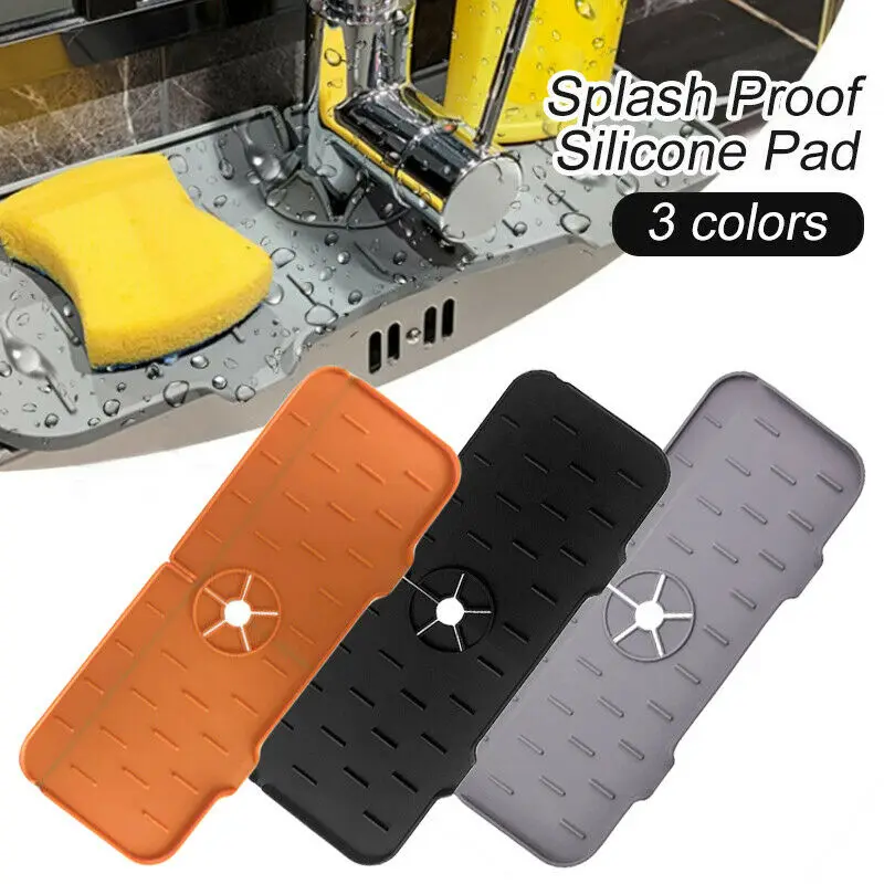 Silicone Faucet Mat Kitchen Sink Splash Guard Drain Pad Faucet Splash Catcher Countertop Protector For Bathroom Kitchen Gadgets
Silicone Faucet Mat Kitchen Sink Splash Guard Drain Pad Faucet Splash Catcher Countertop Protector For Bathroom Kitchen Gadgets