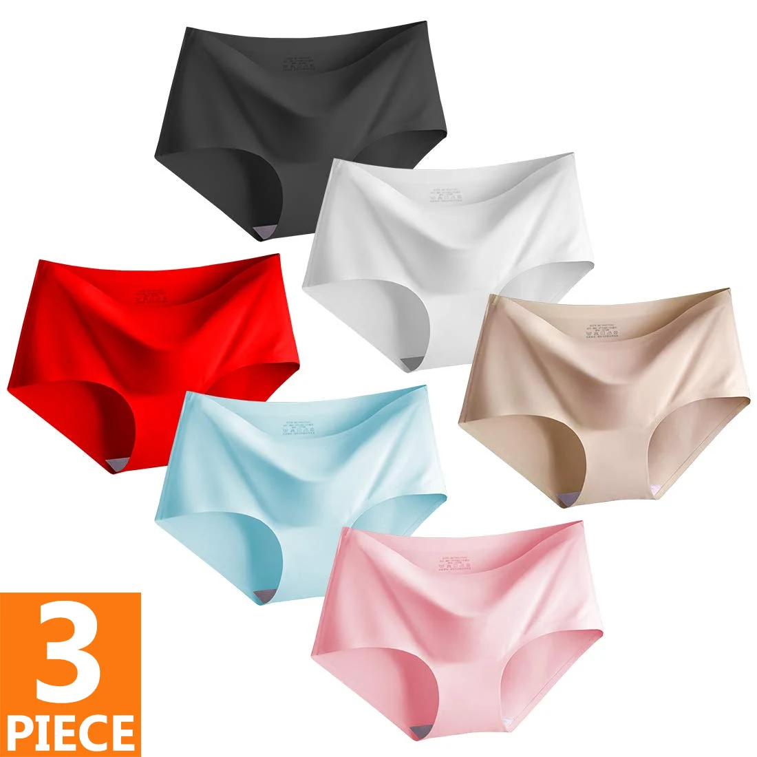 3PCS Seamless Silk Panties Women Underwear Sexy Female Ruffle Underpant Briefs Woman Lingerie Underwear Ice Silk Invisible Panty
3PCS Seamless Silk Panties Women Underwear Sexy Female Ruffle Underpant Briefs Woman Lingerie Underwear Ice Silk Invisible Panty
