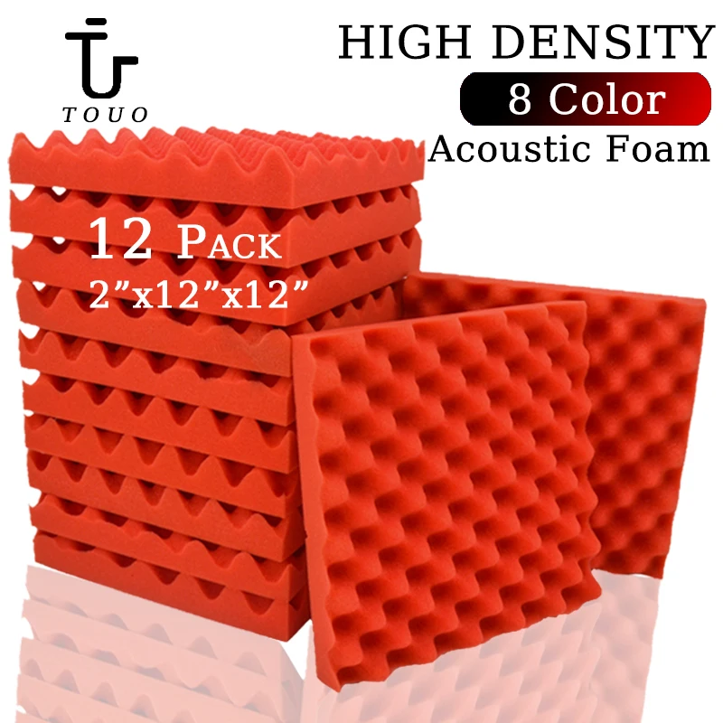 TOUO Acoustic Foam Panels 12pcs Home Sound-absorbing Foam Decor Acoustic Absorption Panel Studio Acoustic Insulation Foam Panel
TOUO Acoustic Foam Panels 12pcs Home Sound-absorbing Foam Decor Acoustic Absorption Panel Studio Acoustic Insulation Foam Panel