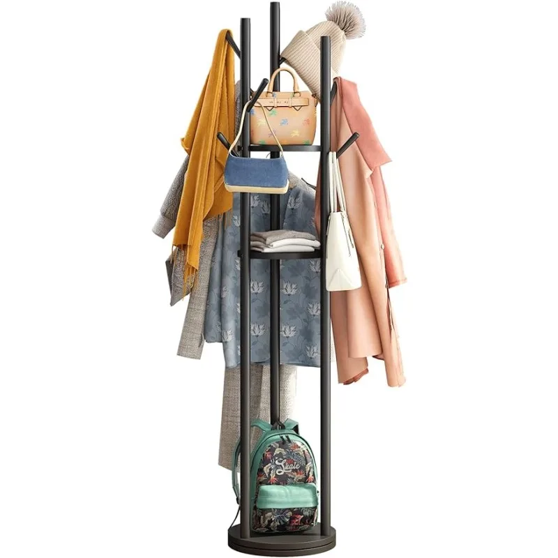 Rotary Coat Rack Stand with 8 Hooks, Bamboo Wood Coat Tree for Clothes/Bags/Hats, Coat Rack Freestanding
Rotary Coat Rack Stand with 8 Hooks, Bamboo Wood Coat Tree for Clothes/Bags/Hats, Coat Rack Freestanding