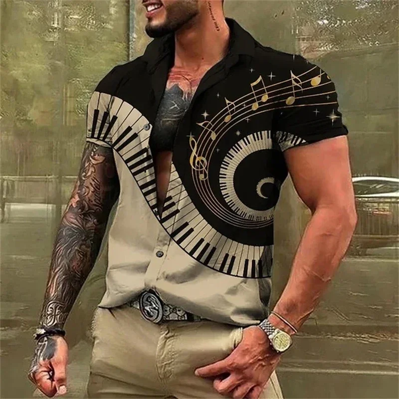 New fashion men's shirt summer 3D guitar print music shirt casual lapel short-sleeved clothing large size XS-5XL
New fashion men's shirt summer 3D guitar print music shirt casual lapel short-sleeved clothing large size XS-5XL