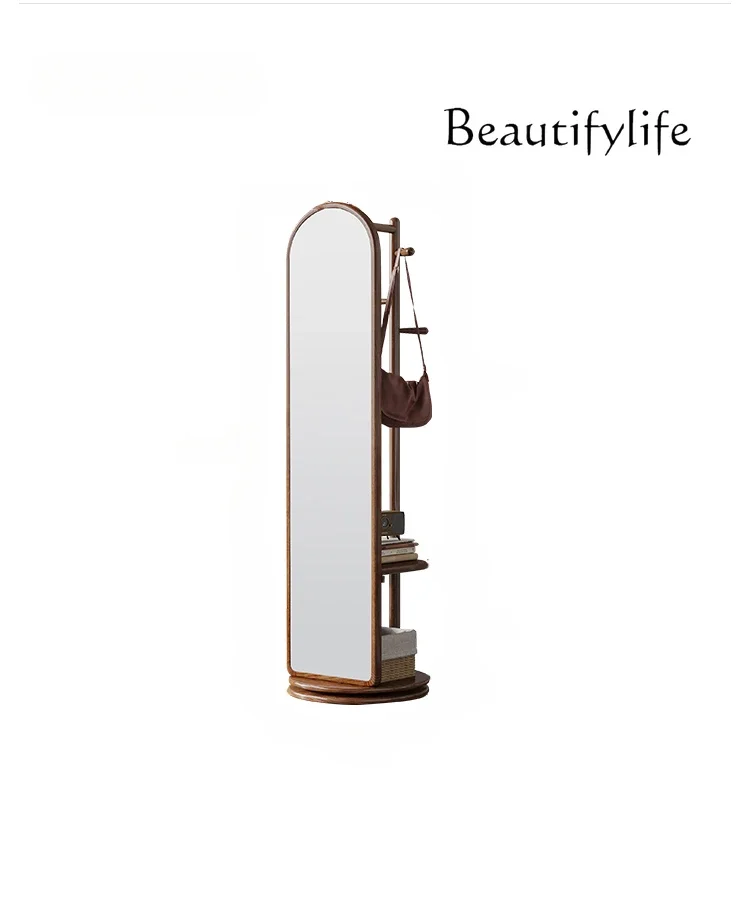 Nordic Solid Wood Full-Length Mirror Floor Mirror Household Rotatable Multifunctional Hanger Dressing Mirror Integrated
Nordic Solid Wood Full-Length Mirror Floor Mirror Household Rotatable Multifunctional Hanger Dressing Mirror Integrated