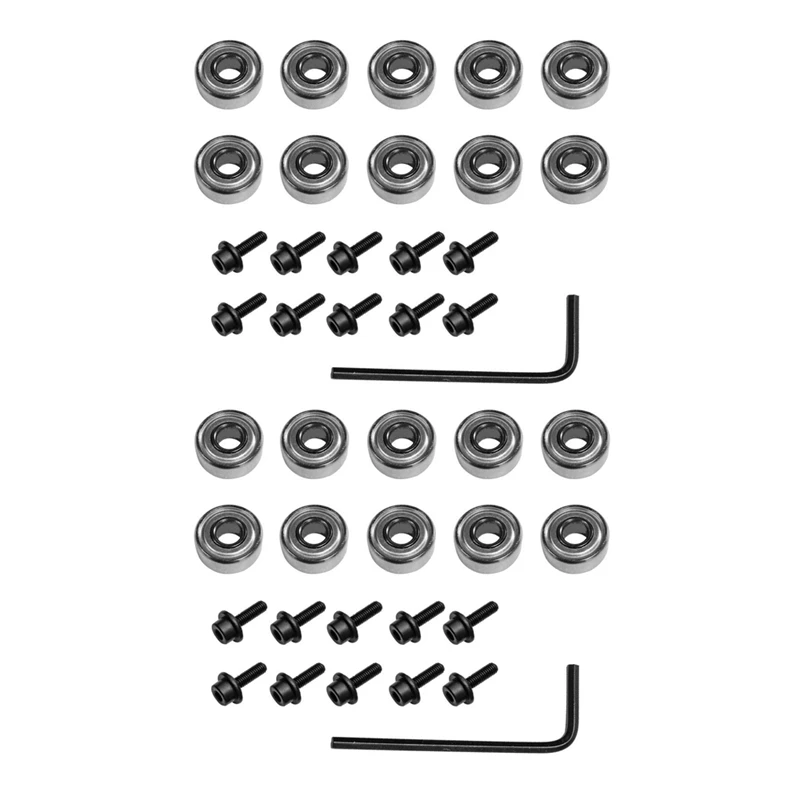 20Pcs Router Bits Top Mounted Ball Bearings Guide For Router Bit Bearing Repairing Replacement Accessory Kit
20Pcs Router Bits Top Mounted Ball Bearings Guide For Router Bit Bearing Repairing Replacement Accessory Kit