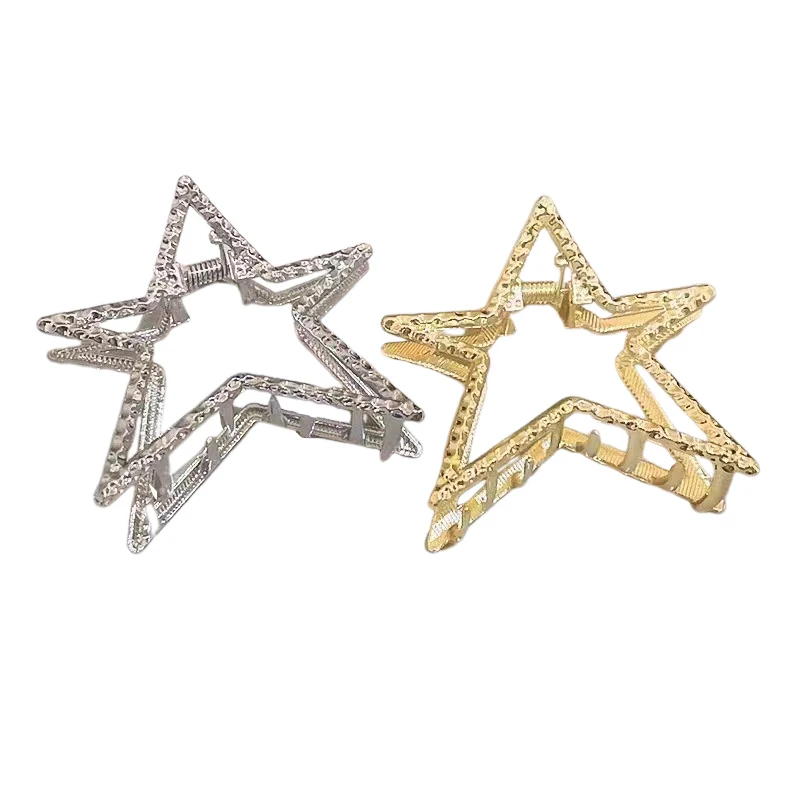Fashion Claw Clip Five-Pointed Star Alloy Hair Claw Shark Clip Star Clip Hair Accessories Half-tie Hair Clip Hair Accessories
Fashion Claw Clip Five-Pointed Star Alloy Hair Claw Shark Clip Star Clip Hair Accessories Half-tie Hair Clip Hair Accessories