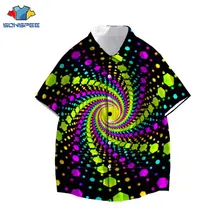SONSPEE Gradient Geometry Points 3D All Over Printed Hawaiian Casual Button Up Shirts Short Sleeve Beach Streetwear Men Clothing
SONSPEE Gradient Geometry Points 3D All Over Printed Hawaiian Casual Button Up Shirts Short Sleeve Beach Streetwear Men Clothing