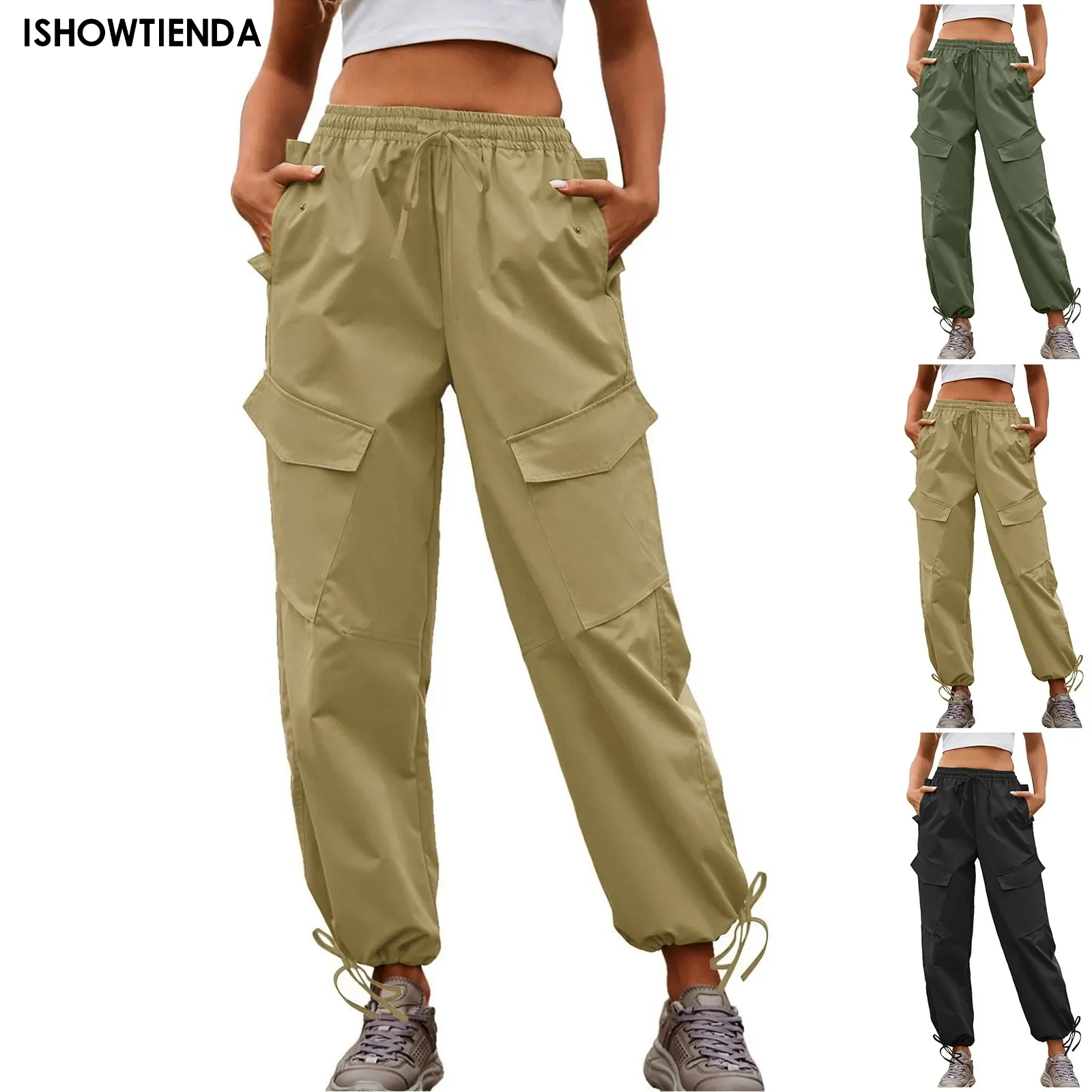 Women's Cargo Pants Ladies Low Waist Work Casual Combat Leggings Trousers Joggers Plus Size Clothing Elastic Waist Leggings
Women's Cargo Pants Ladies Low Waist Work Casual Combat Leggings Trousers Joggers Plus Size Clothing Elastic Waist Leggings