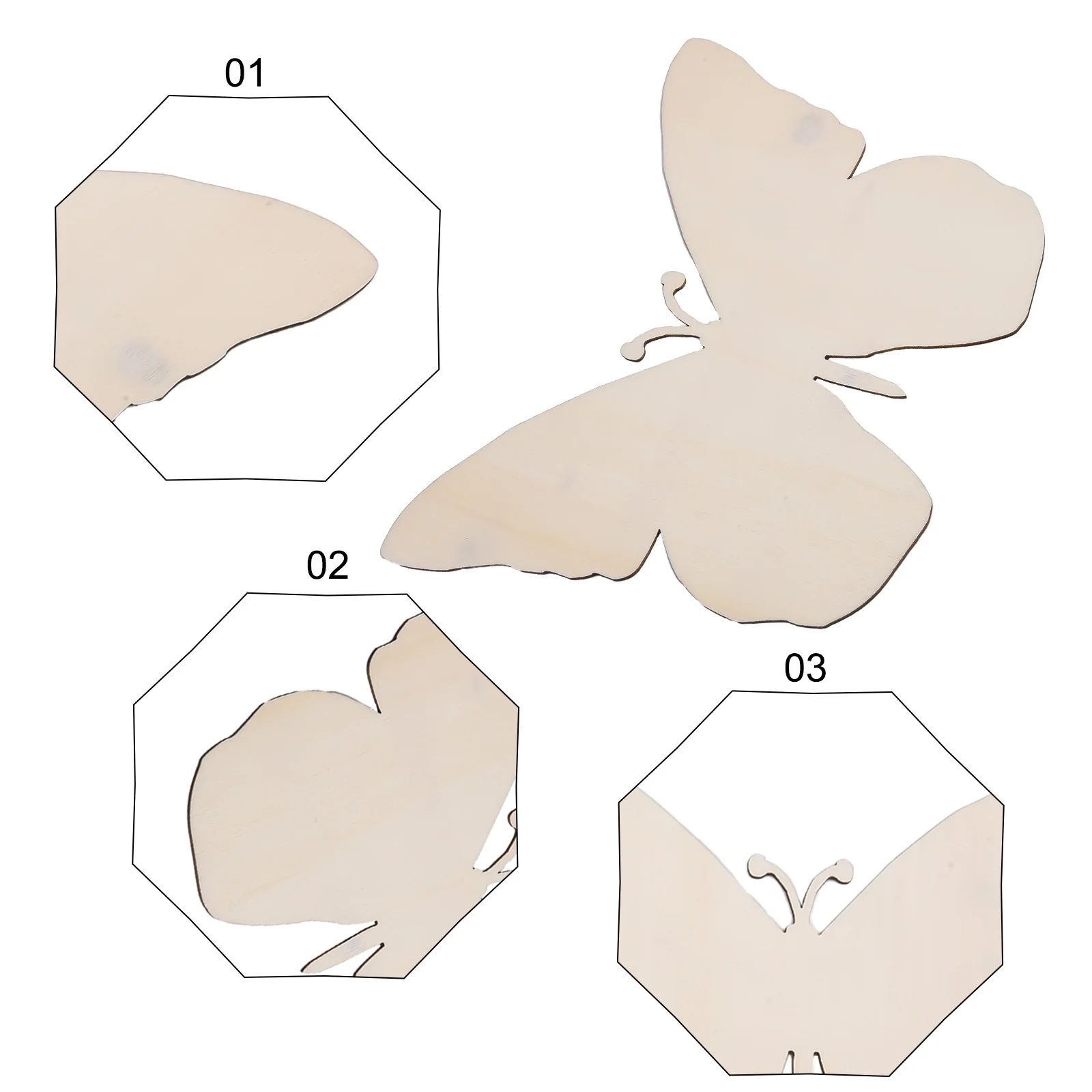 Butterfly Decor Wood Chips Wooden 10pcs 17*12.49cm Butterfly-shaped Decorative Multi-purpose Use Uniquely Designed
Butterfly Decor Wood Chips Wooden 10pcs 17*12.49cm Butterfly-shaped Decorative Multi-purpose Use Uniquely Designed