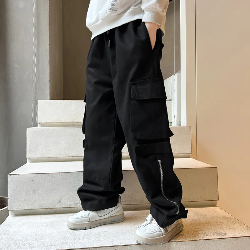 Boys Sweatpants Cargo Pants Kids Pants Hip Hip Bloomers Children Multi-Pocket Work Pants Kid's Big Pocket Straight Full Pants
Boys Sweatpants Cargo Pants Kids Pants Hip Hip Bloomers Children Multi-Pocket Work Pants Kid's Big Pocket Straight Full Pants