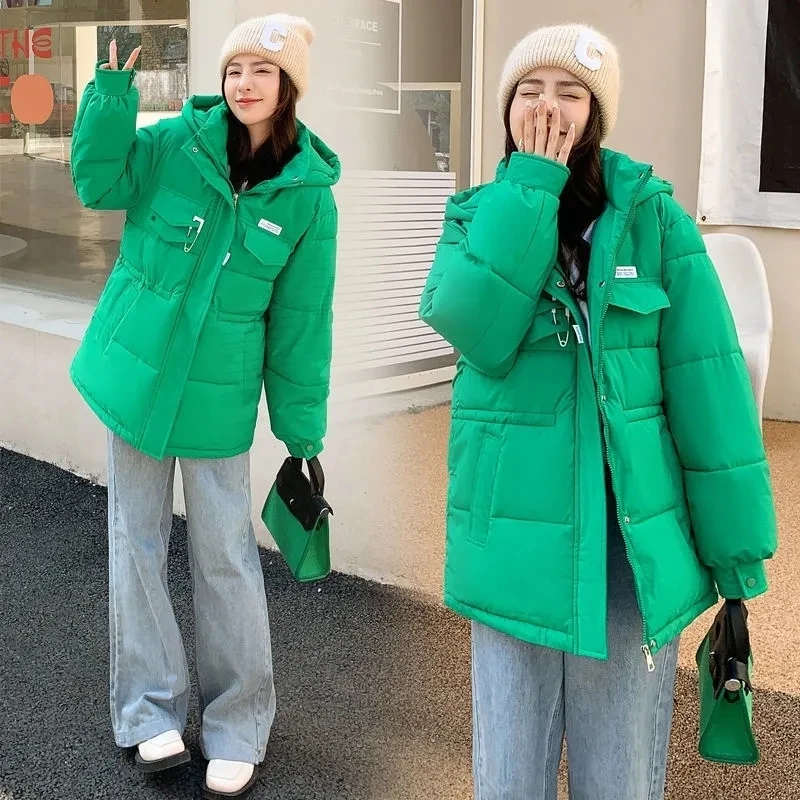 2023 New Women Loose Cotton Padded Jacket Women Klein Blue Cotton Coat Winter Warm Thicken Parkas Coat Hooded Plus Size Outwear
2023 New Women Loose Cotton Padded Jacket Women Klein Blue Cotton Coat Winter Warm Thicken Parkas Coat Hooded Plus Size Outwear