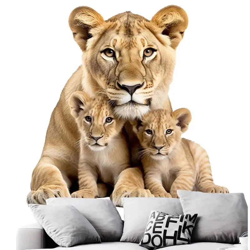 Lion Wall Decal Peel and Stick Removable Window Art Wall Sticker Decor Electrostatic Bonding Art Decoration for Window Wall Door
Lion Wall Decal Peel and Stick Removable Window Art Wall Sticker Decor Electrostatic Bonding Art Decoration for Window Wall Door