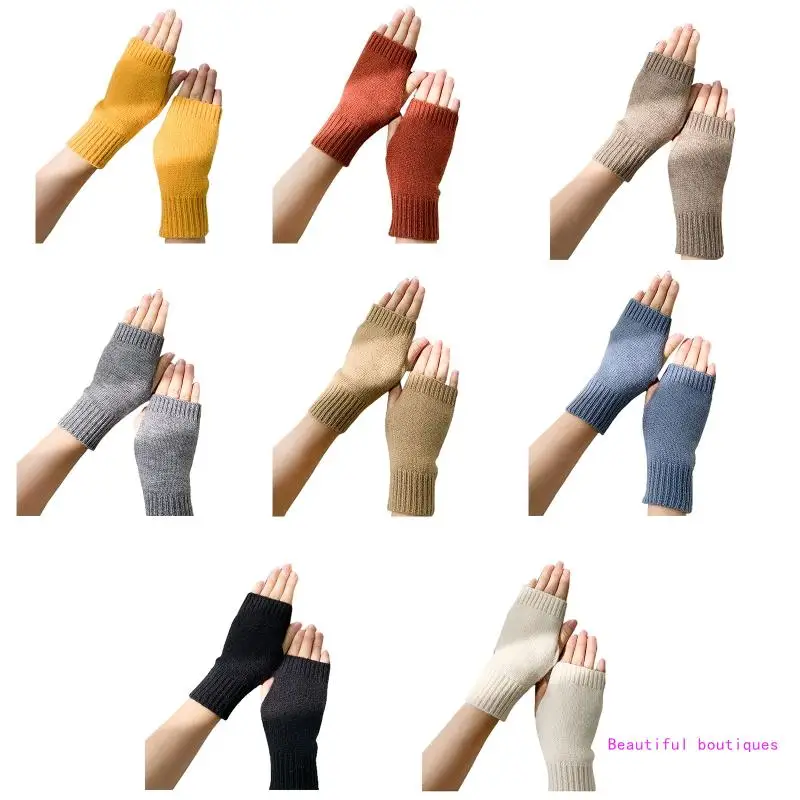 Knitted UV for Protection Half Finger Gloves Women Arm Warmer Solid Color Warm Half Finger Mittens for Office Typing DropShip
Knitted UV for Protection Half Finger Gloves Women Arm Warmer Solid Color Warm Half Finger Mittens for Office Typing DropShip