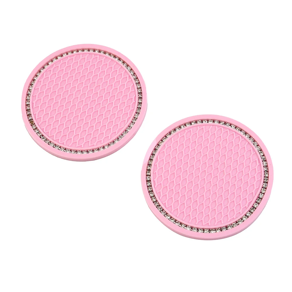 Durable High Quality New Practical Useful Vehicle Cup Holder Mat Interior Pad Pink Rhinestones 2pcs Set 7cm Dia
Durable High Quality New Practical Useful Vehicle Cup Holder Mat Interior Pad Pink Rhinestones 2pcs Set 7cm Dia