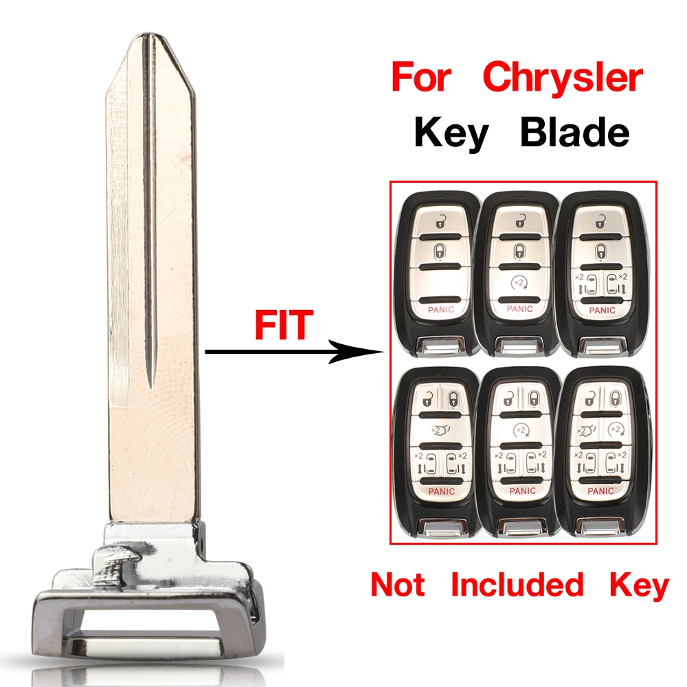 jingyuqin 10PCS New Smart Car Key Blade Emergency Car Remote Control Key Shell Case For Chrysler Pacifica Mini Van 2017-2019
jingyuqin 10PCS New Smart Car Key Blade Emergency Car Remote Control Key Shell Case For Chrysler Pacifica Mini Van 2017-2019