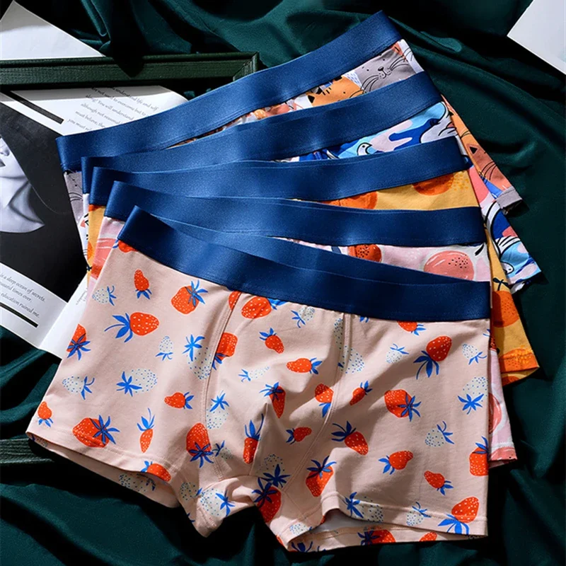 Fruit Print Men Underwear Mid-waist Antibacterial Breathable Modal Material Comfortable Breathable Panties Boys Pants Wholesale
Fruit Print Men Underwear Mid-waist Antibacterial Breathable Modal Material Comfortable Breathable Panties Boys Pants Wholesale