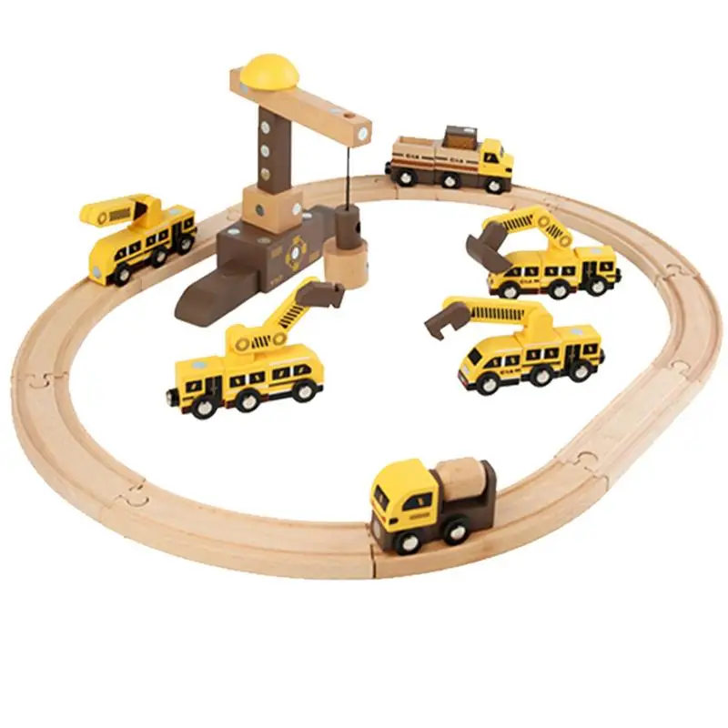 

Car Track Set Small Train Sets Puzzle Enlightenment Assembling Toy Parent-Child Toys Fine Motor Toys Educational Magnetic Race