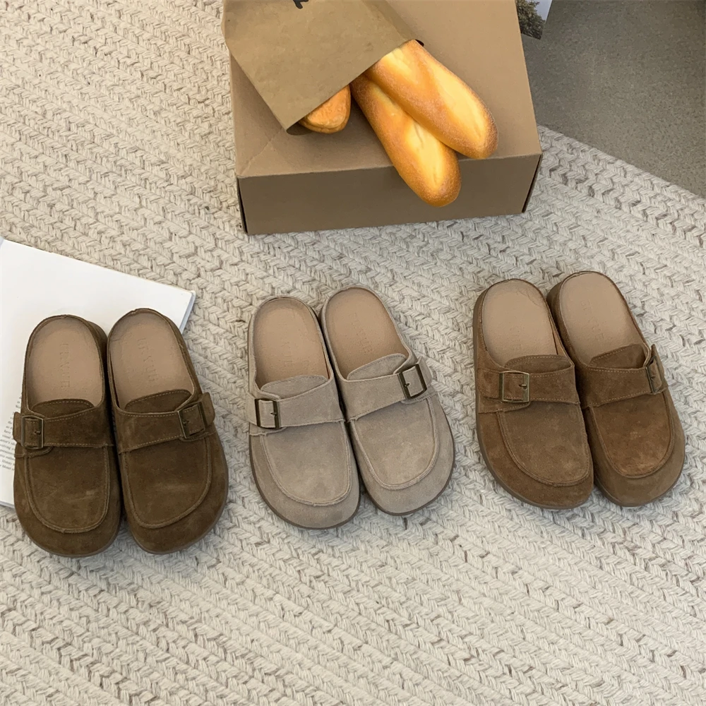 Slippers For Woman 2024 New Brand Top Quality Classic Leather Slippers Slip-on Sandals Women Casual Beach Flat Footwear Mules
Slippers For Woman 2024 New Brand Top Quality Classic Leather Slippers Slip-on Sandals Women Casual Beach Flat Footwear Mules