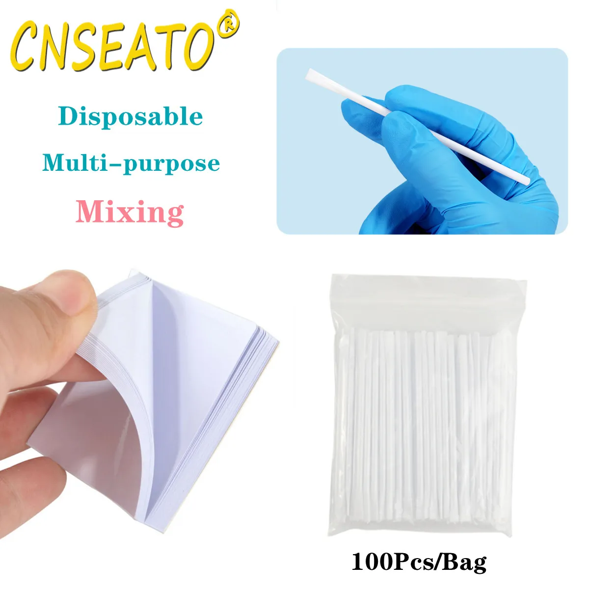 100Pcs Dental Mixing Spatula Plastic Stick Multi-purpose Stir Bar Paper Cement Powder Plaster Lab Impression Material Pigment
100Pcs Dental Mixing Spatula Plastic Stick Multi-purpose Stir Bar Paper Cement Powder Plaster Lab Impression Material Pigment