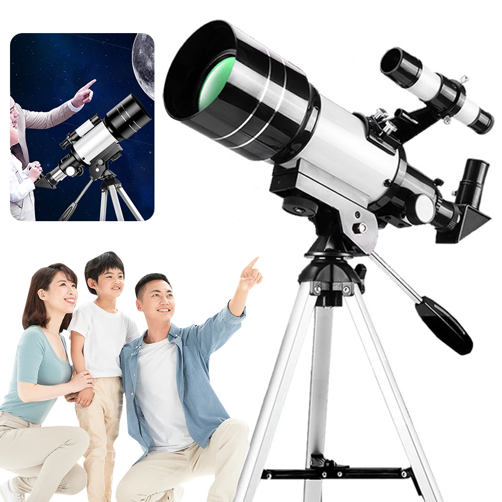 

Телескоп для взрослых и детей 300 мм портативный телескоп 15X-150X астрономический рефрактор Телескопы для начинающих астрономические подарки