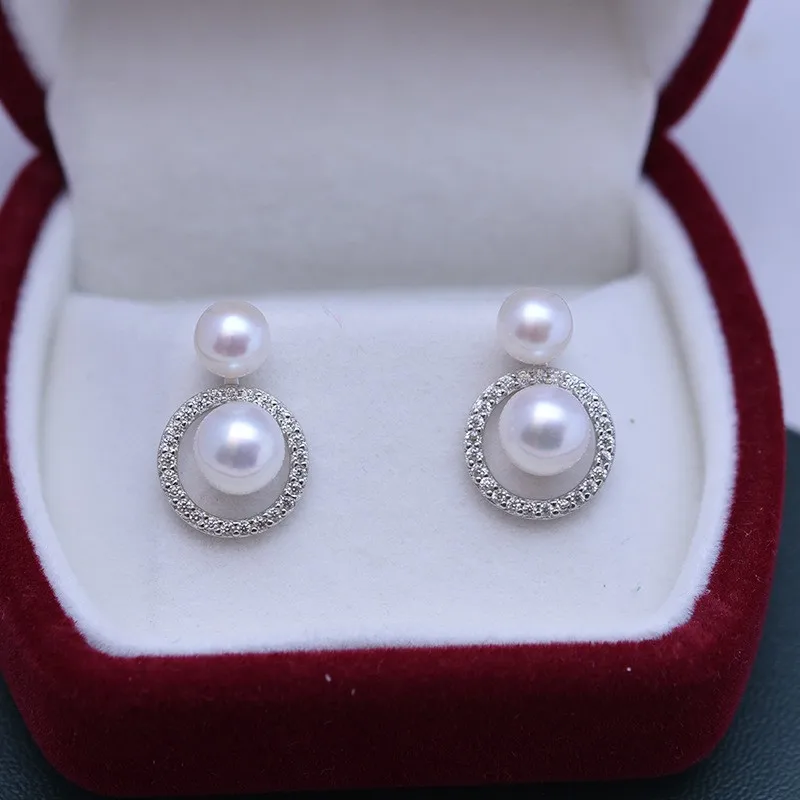 ED032Lefei Fashion Luxury 6-8mm Strong Luster Few Flaw Freshwater Double White Pearl Circle Earring For Women 925 Silver Jewelry
ED032Lefei Fashion Luxury 6-8mm Strong Luster Few Flaw Freshwater Double White Pearl Circle Earring For Women 925 Silver Jewelry