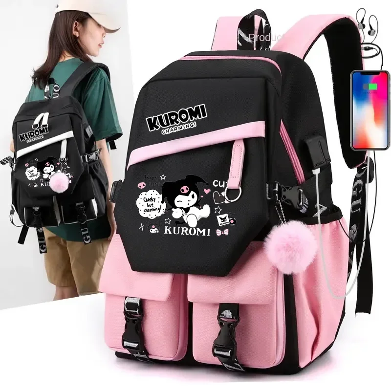 MINISO Kuromi Melody Joint Peripheral Backpack Female Cute Elementary School Students Junior High School Bag Mochila
MINISO Kuromi Melody Joint Peripheral Backpack Female Cute Elementary School Students Junior High School Bag Mochila