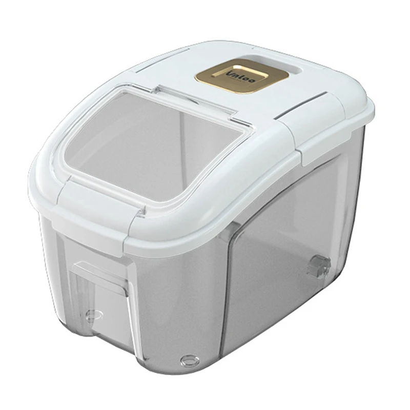 

10KG Kitchen Container Bucket Insect-Proof Moisture-Proof Rice Box Grain Sealed Jar Home Storage Pet Dog Food Store