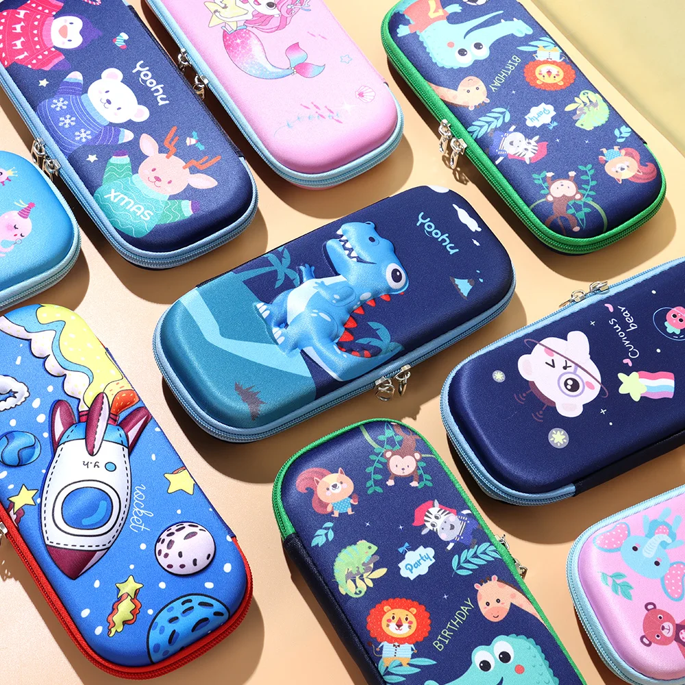 Generic 3D Kawaii Animal Pencil Case Plastic Stationery Box School