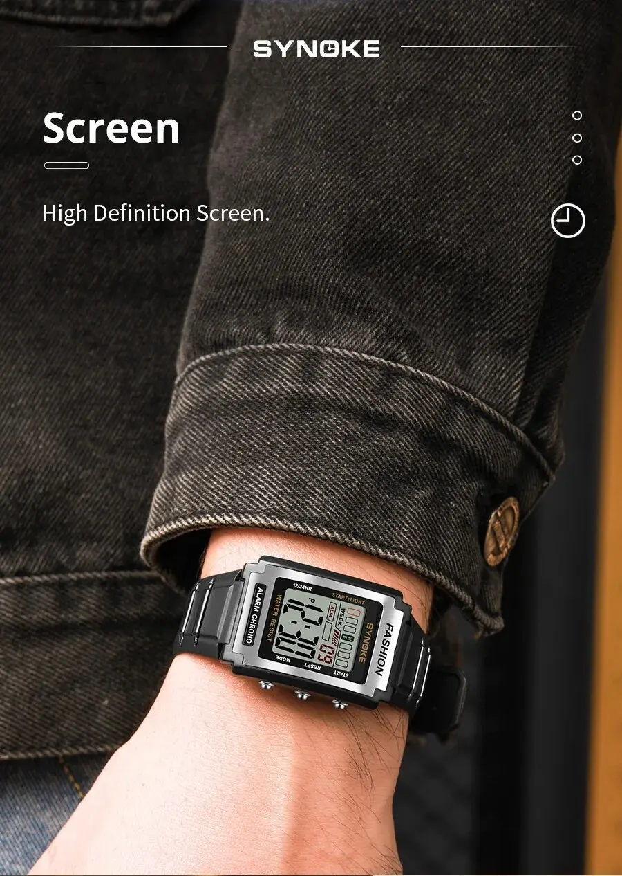 Men Rectangular Sports Electronic Watch Waterproof 50M Night Light Large Screen Alarm Clock Trend Retro Style 5 Mallzona S08f97dfe62d349f1824c353ed9fcfaaaO Men Rectangular Sports Electronic Watch Waterproof 50M Night Light Large Screen Alarm Clock Trend Retro Style Mallzona