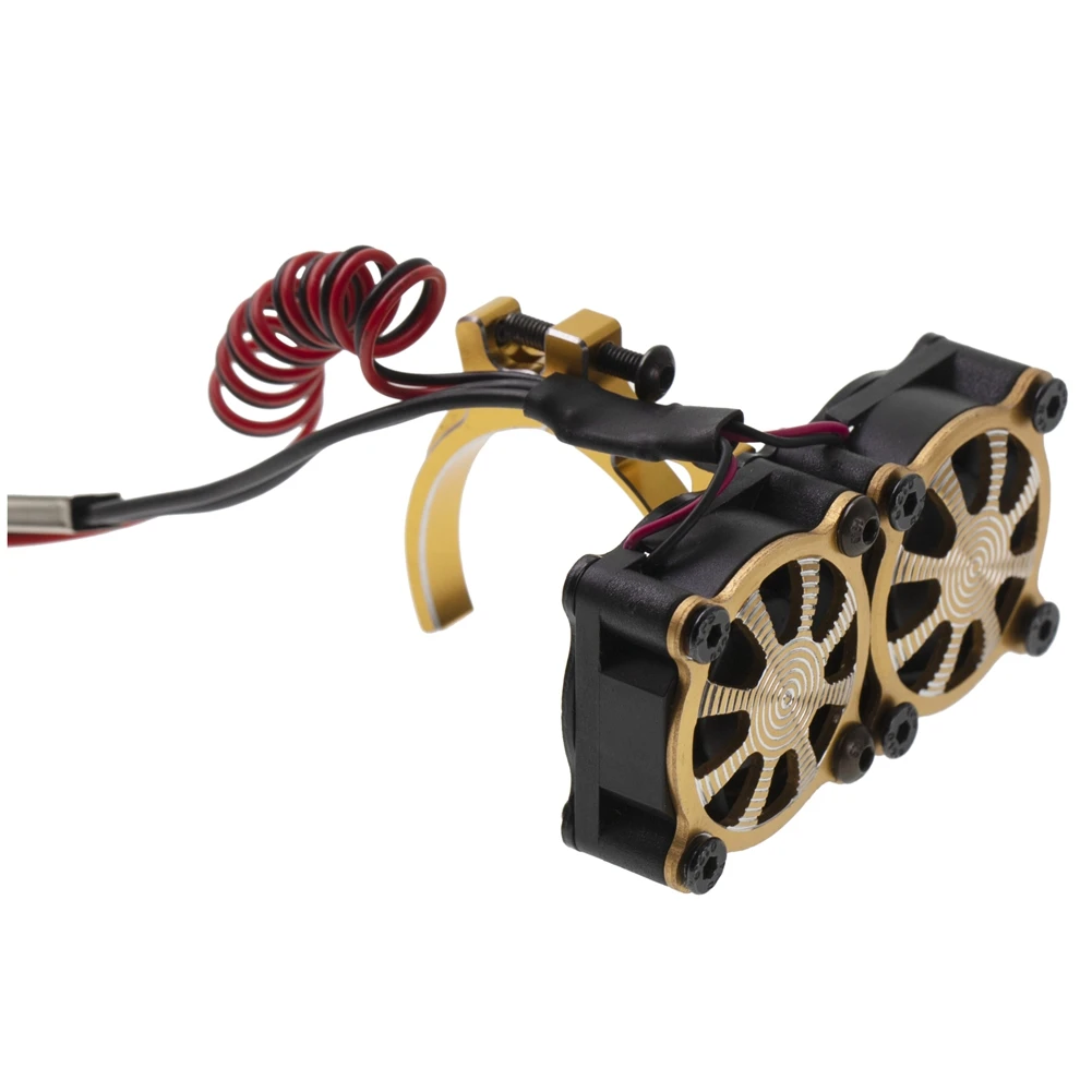 Motor Heatsink Cooling Fan with Thermal Sensor for 540 550 3650 3660 Motors 1/10 RC Car Axial SCX10 TRX4,4
Motor Heatsink Cooling Fan with Thermal Sensor for 540 550 3650 3660 Motors 1/10 RC Car Axial SCX10 TRX4,4