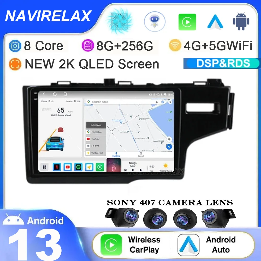 Android 13 Auto For Honda Jazz 3 2015 - 2020 Fit 3 GP GK 2013 - 2020 RHD Car Radio Multimedia Video Player Navigation stereo GPS
Android 13 Auto For Honda Jazz 3 2015 - 2020 Fit 3 GP GK 2013 - 2020 RHD Car Radio Multimedia Video Player Navigation stereo GPS