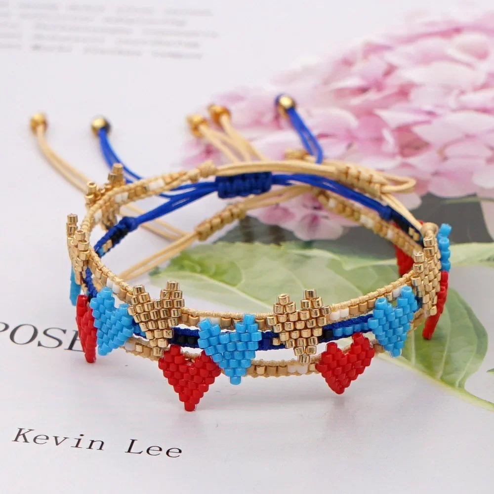 Rice Ball Bracelet Hand woven fashion Adjustable rainbow love graphical Bohemia Unisex Beaded Bracelet
Rice Ball Bracelet Hand woven fashion Adjustable rainbow love graphical Bohemia Unisex Beaded Bracelet