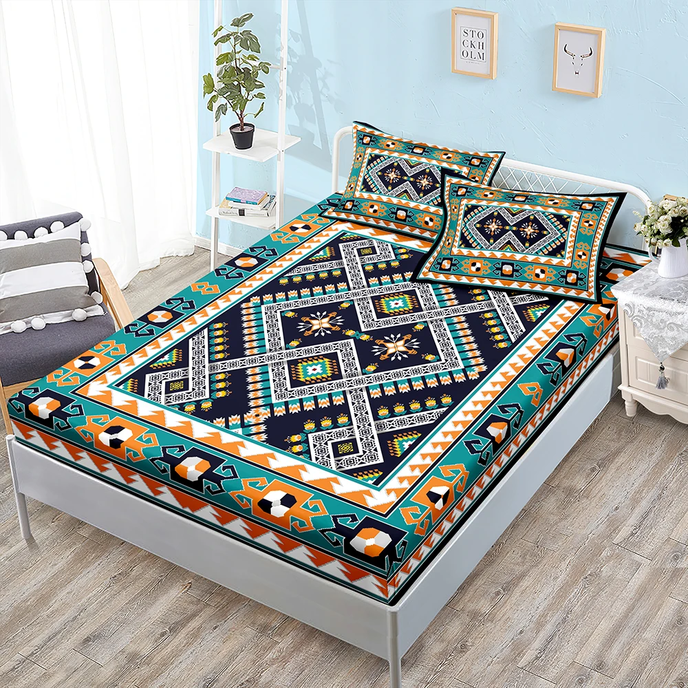 Bohemian Ikat Geometric Mosaic Mattress Protector Cover Fitted Sheet Set Pillow Case Drop Shipping Holiday Gift
Bohemian Ikat Geometric Mosaic Mattress Protector Cover Fitted Sheet Set Pillow Case Drop Shipping Holiday Gift