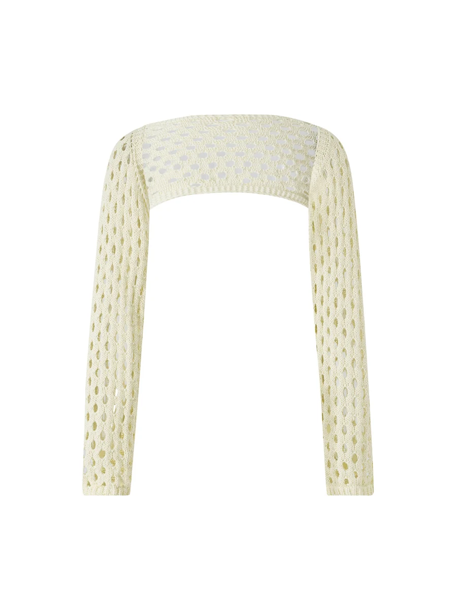 Women Y2K Crochet Shrug Sweater Knitted Long Sleeve Solid Color Open Front Cropped Cardigan Crop Tops Streetwear
Women Y2K Crochet Shrug Sweater Knitted Long Sleeve Solid Color Open Front Cropped Cardigan Crop Tops Streetwear