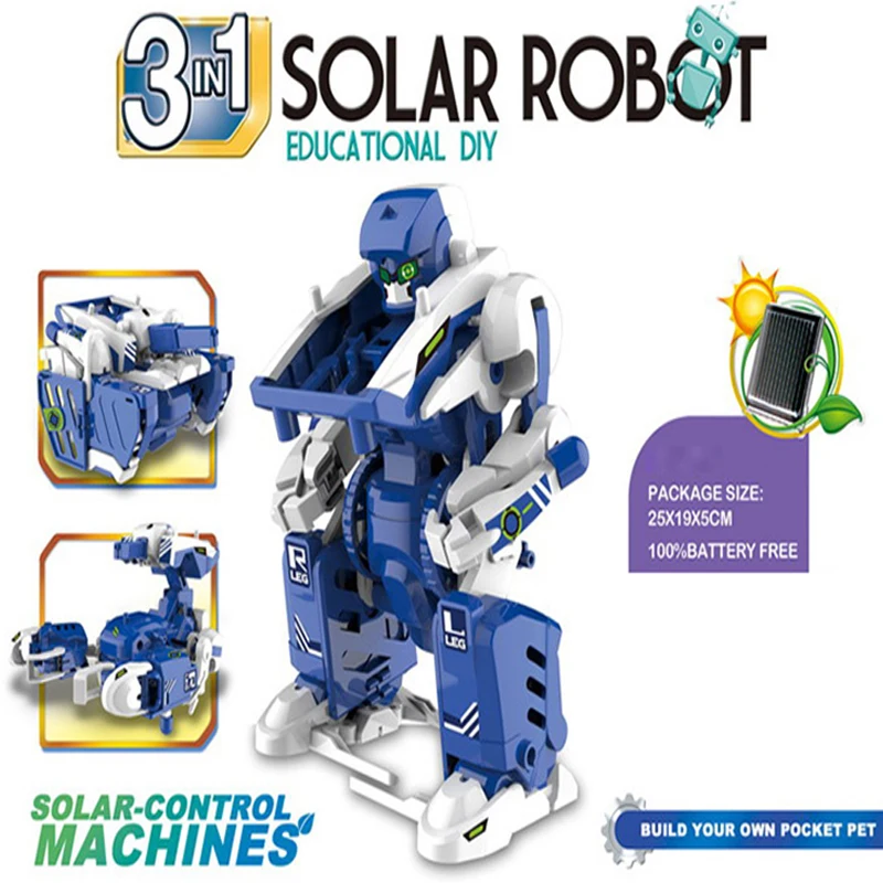 STEAM STEM DIY Assemble Mechanics Toys Science Kids Toys Robot 3 In 1 Educational Solar Robots Transform Kit Toys For Children
STEAM STEM DIY Assemble Mechanics Toys Science Kids Toys Robot 3 In 1 Educational Solar Robots Transform Kit Toys For Children