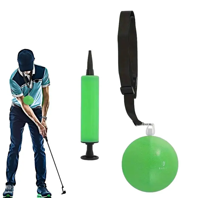 

Golf Trainer Swing Aid Golf Swing Trainers With Ball Pump Portable Golf Training Aid For Arm Correction And Golf Skills