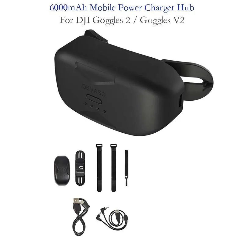 6000mAh Mobile Power Charger for DJI Avata Goggles 2 Portable Battery Charger Hub for DJI FPV Goggles V2 Power Display
6000mAh Mobile Power Charger for DJI Avata Goggles 2 Portable Battery Charger Hub for DJI FPV Goggles V2 Power Display