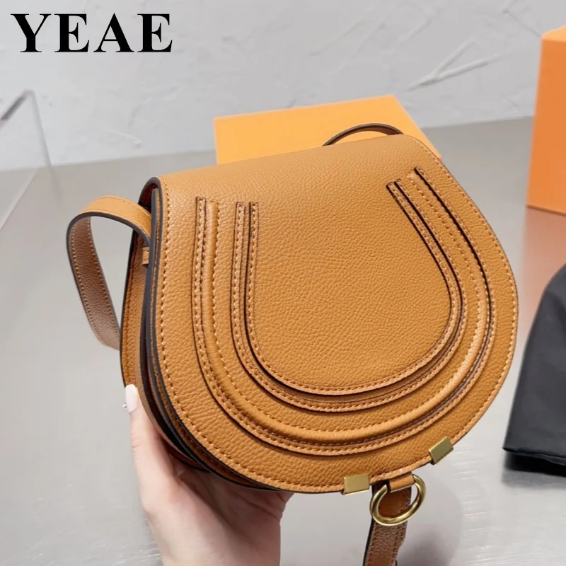 

Luxury Brand Crossbody Bags For Women Fashion Designer Genuine Leather Saddle 2023 Woman Shoulder Bag Female Handbag Purses