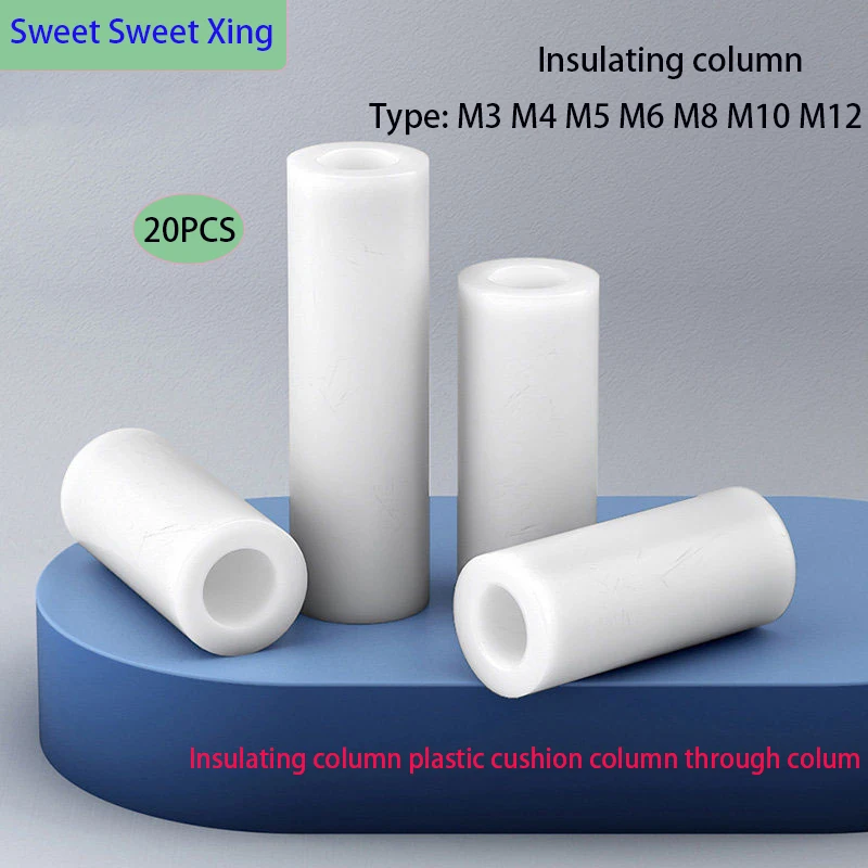 

Изоляционная колонка, пластиковая прокладка, прокладка из АБС-пластика с нейлоновой втулкой, прокладка с круглым отверстием, M3M4M5, 20 шт.
