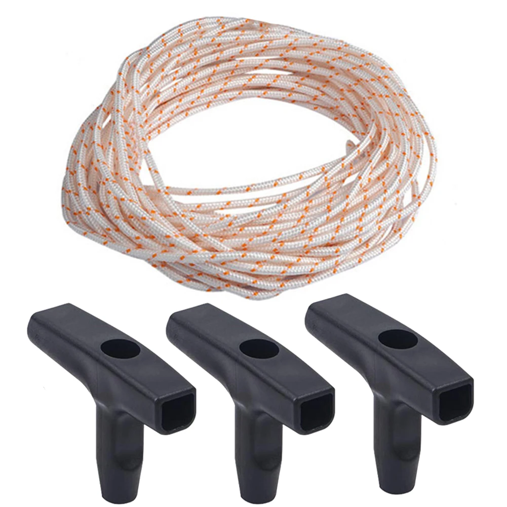 3pcs Starter Handle With Recoil Starter Rope 10 Meter Diameter 3.5mm Pull Cord For Lawn Mower Chainsaw Trimmer Engine Parts
3pcs Starter Handle With Recoil Starter Rope 10 Meter Diameter 3.5mm Pull Cord For Lawn Mower Chainsaw Trimmer Engine Parts