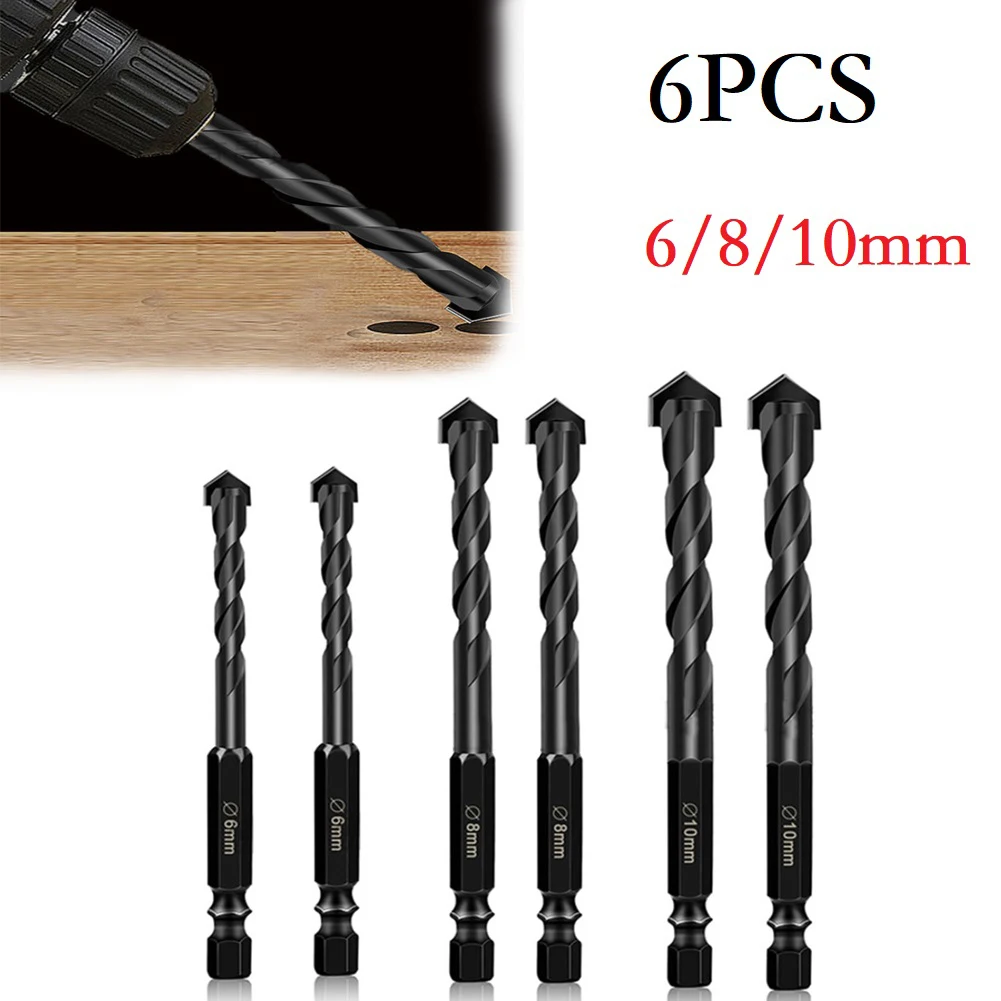 6PC Efficient Universal Drilling Tool Multifunctional Ceramic Concrete Drill Bit For Power Tool Accessory
6PC Efficient Universal Drilling Tool Multifunctional Ceramic Concrete Drill Bit For Power Tool Accessory
