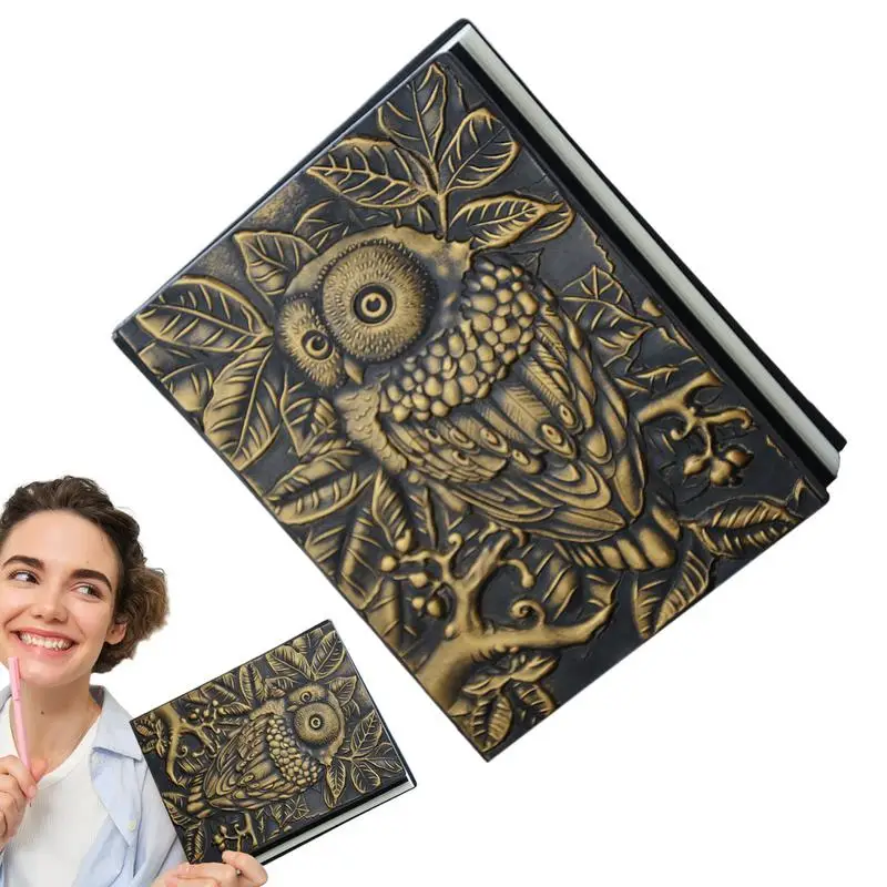 

Vintage Notebook Embossed Retro Notebook Bird Vintage Journal Desk Accessories Unique Cute Owl Holiday Gift For Journaling Ideas