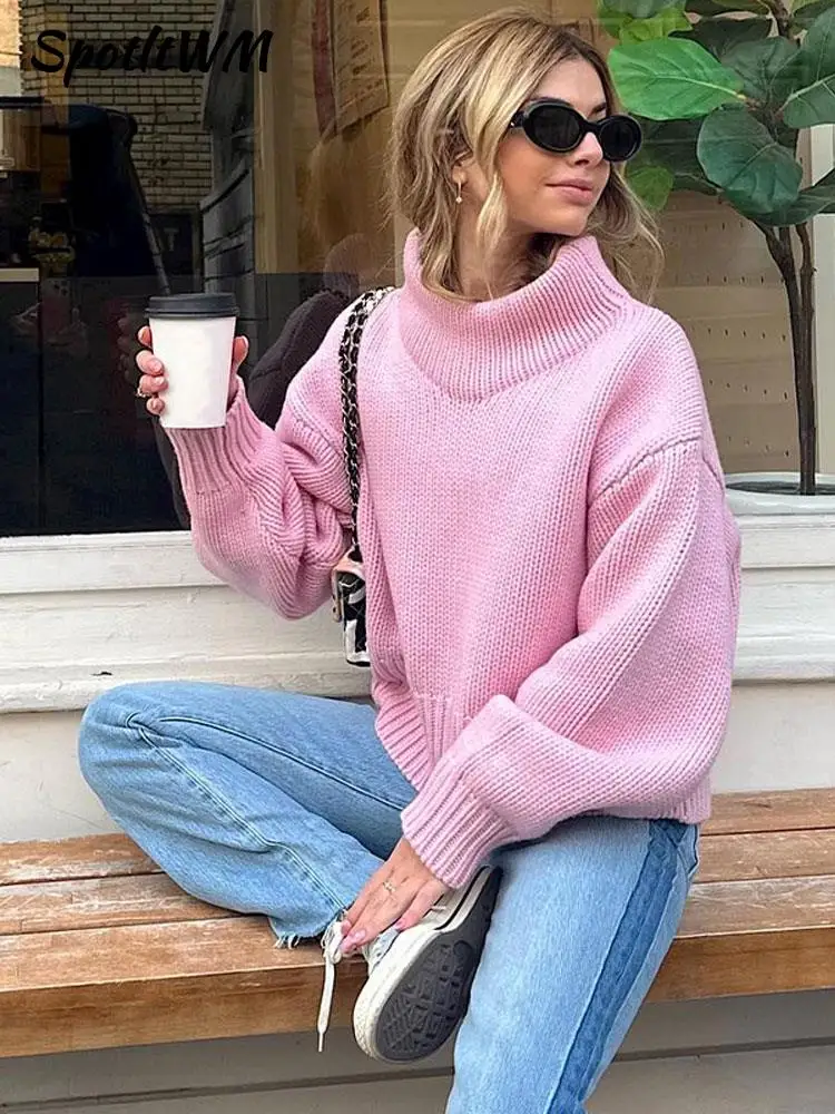 Women Casual Solid Knitted Pullover Fashion O Neck Autumn Street Pink Sweater Female Vintage Elegant Warm Loose Knit Outerwear
Women Casual Solid Knitted Pullover Fashion O Neck Autumn Street Pink Sweater Female Vintage Elegant Warm Loose Knit Outerwear