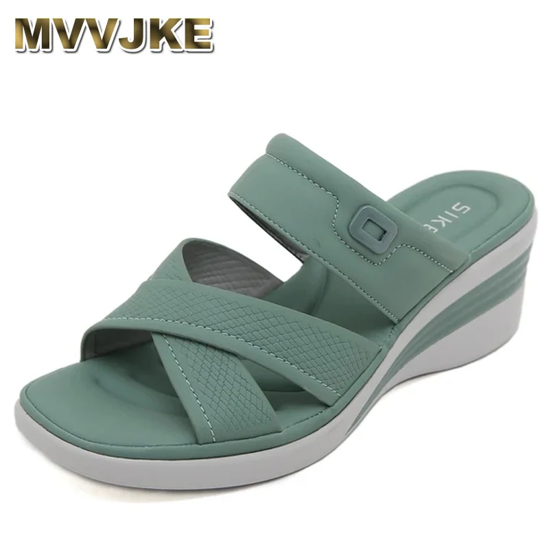 

New Lightweight Slippers Leisure Sports Water Diamond Thick Sole Metal Buckle Latex Large Women's Shoes Vulcanized sandalias