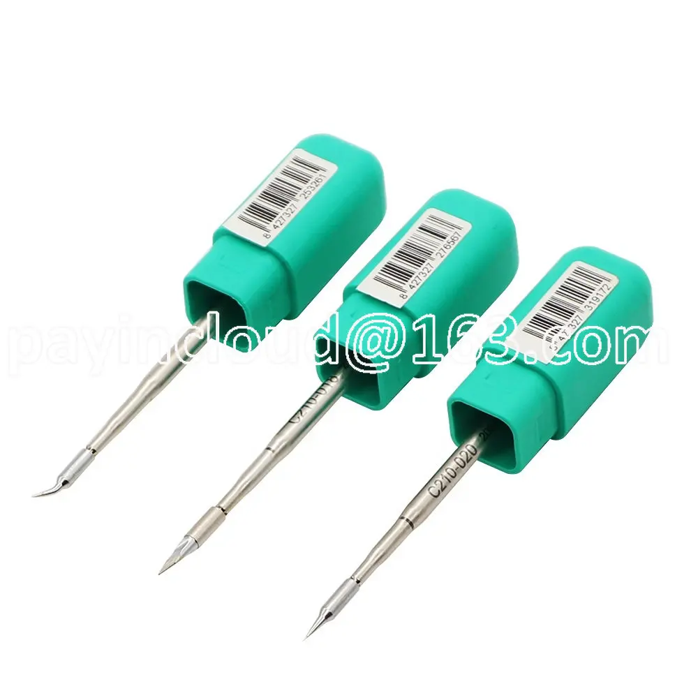 Original Soldering Iron Tip C210-018 C210-002 C210-020 for Soldering Station with Knife Head Pointed Bent Head Straight Head
Original Soldering Iron Tip C210-018 C210-002 C210-020 for Soldering Station with Knife Head Pointed Bent Head Straight Head