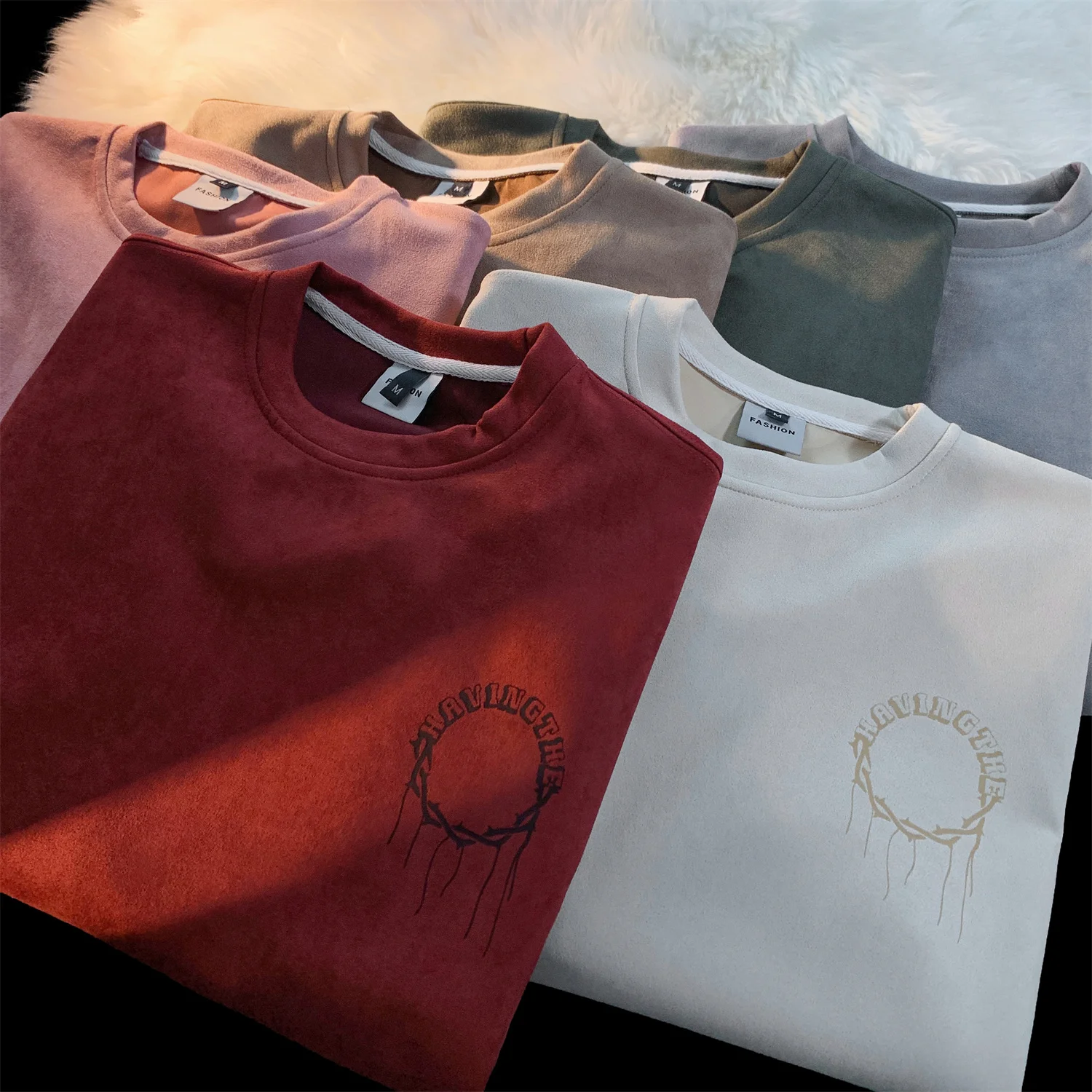 High Quality Suede Pullovers Sweater Men Baggy Oversized Fashion Street Graphic Printed O-neck Hip Hop Tops Male Sports Shirt
High Quality Suede Pullovers Sweater Men Baggy Oversized Fashion Street Graphic Printed O-neck Hip Hop Tops Male Sports Shirt