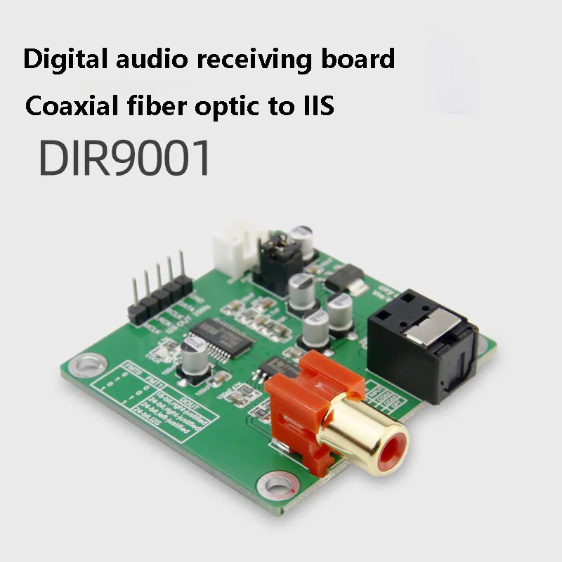 DIR9001 Module Coaxial Fiber Optic Receiving SPDIF to I2S Output 24bit 96khz
DIR9001 Module Coaxial Fiber Optic Receiving SPDIF to I2S Output 24bit 96khz