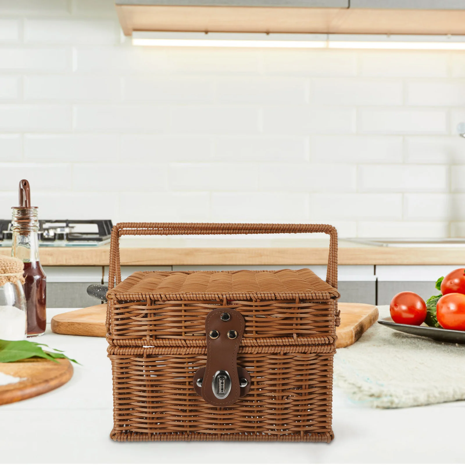 Picnic Woven Basket Handwoven Handle Gift Packing Basket Egg Bread Container
Picnic Woven Basket Handwoven Handle Gift Packing Basket Egg Bread Container