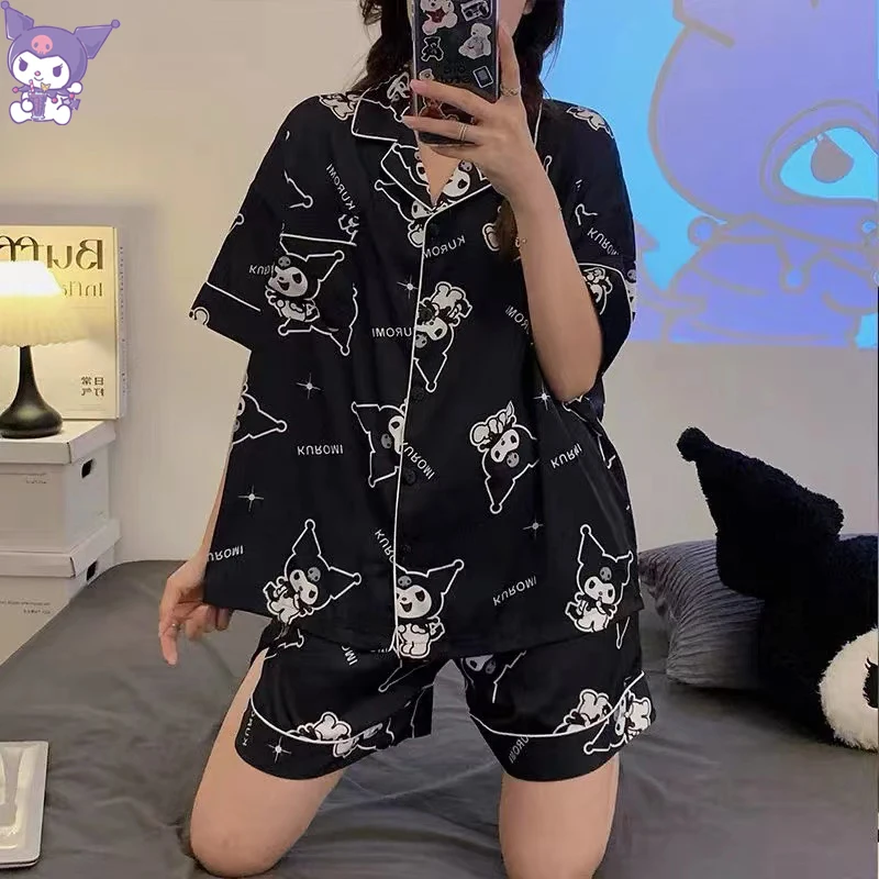 Kuromi Cinnamonll Pajamas Set Women Short Sleeve Tops Shorts Sanrio Pyjamas Print Plaid Anime Sleepwear Pvc Japanese Loungewear
Kuromi Cinnamonll Pajamas Set Women Short Sleeve Tops Shorts Sanrio Pyjamas Print Plaid Anime Sleepwear Pvc Japanese Loungewear