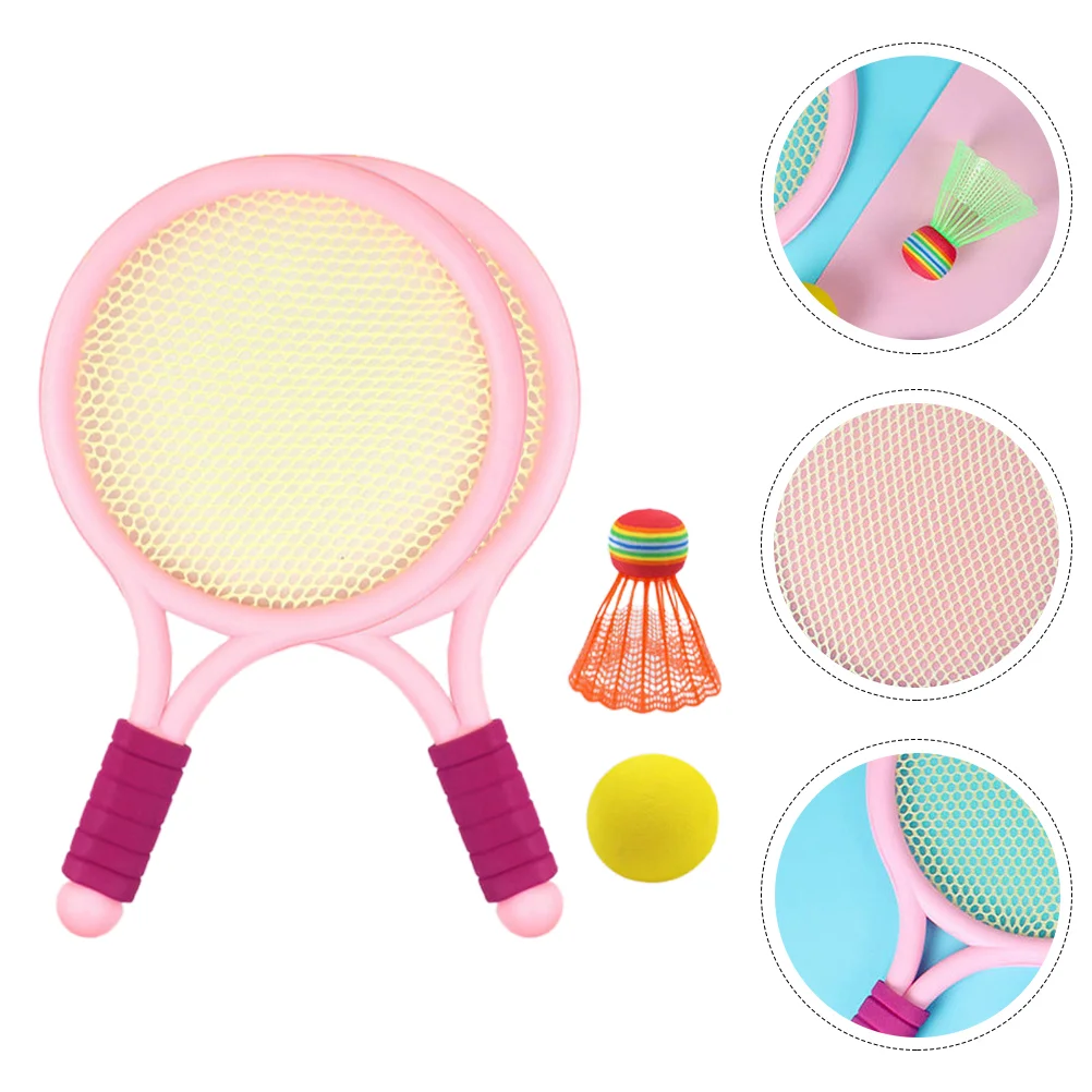 

Tennis Racket, 1 Set Racket Badminton Racket With Handle, 2 Rackets, 2 Balls Kids Tennis Racket for Kids Indoor and Outdoor,