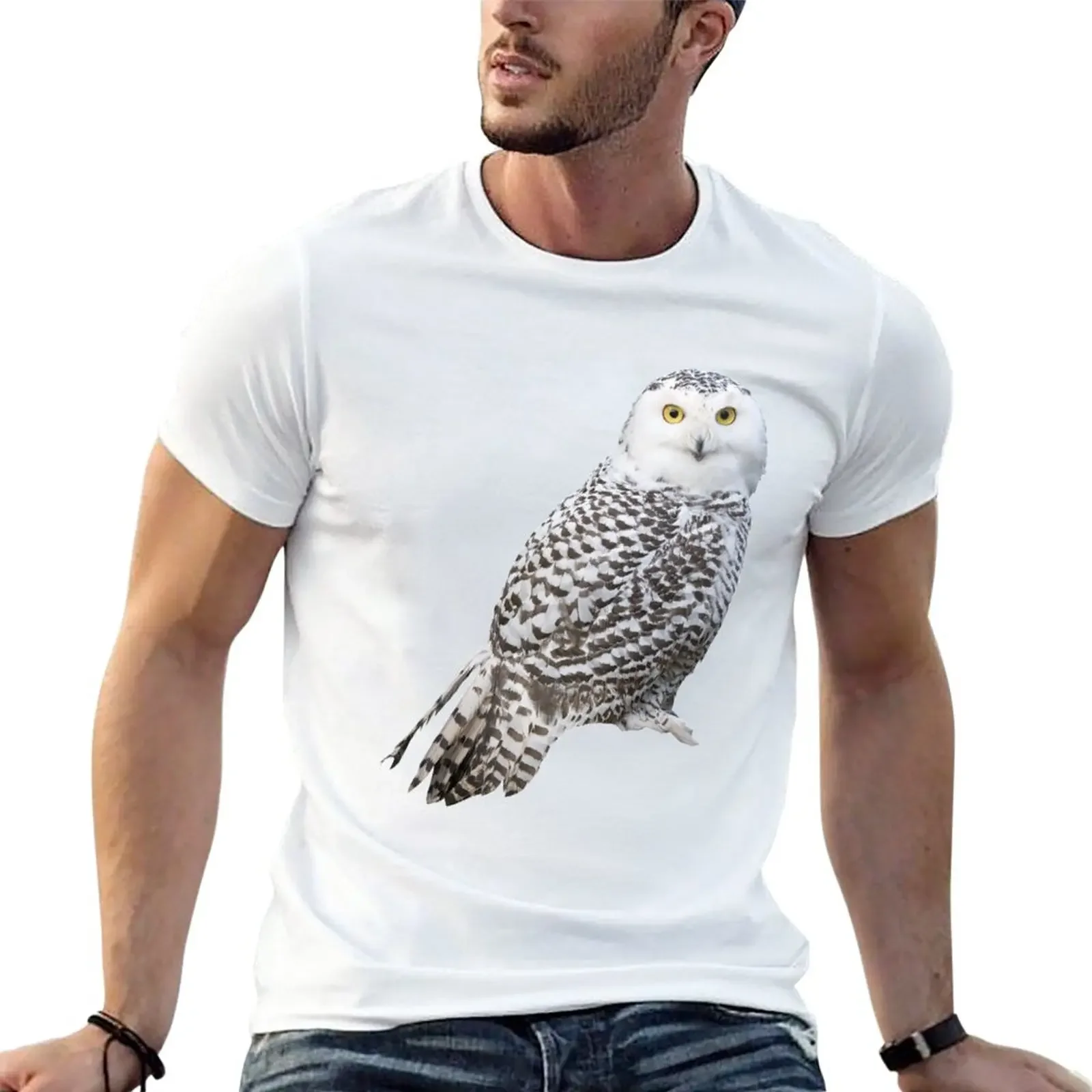Snowy Owl T-Shirt funnys sports fans men clothing 
Snowy Owl T-Shirt funnys sports fans men clothing